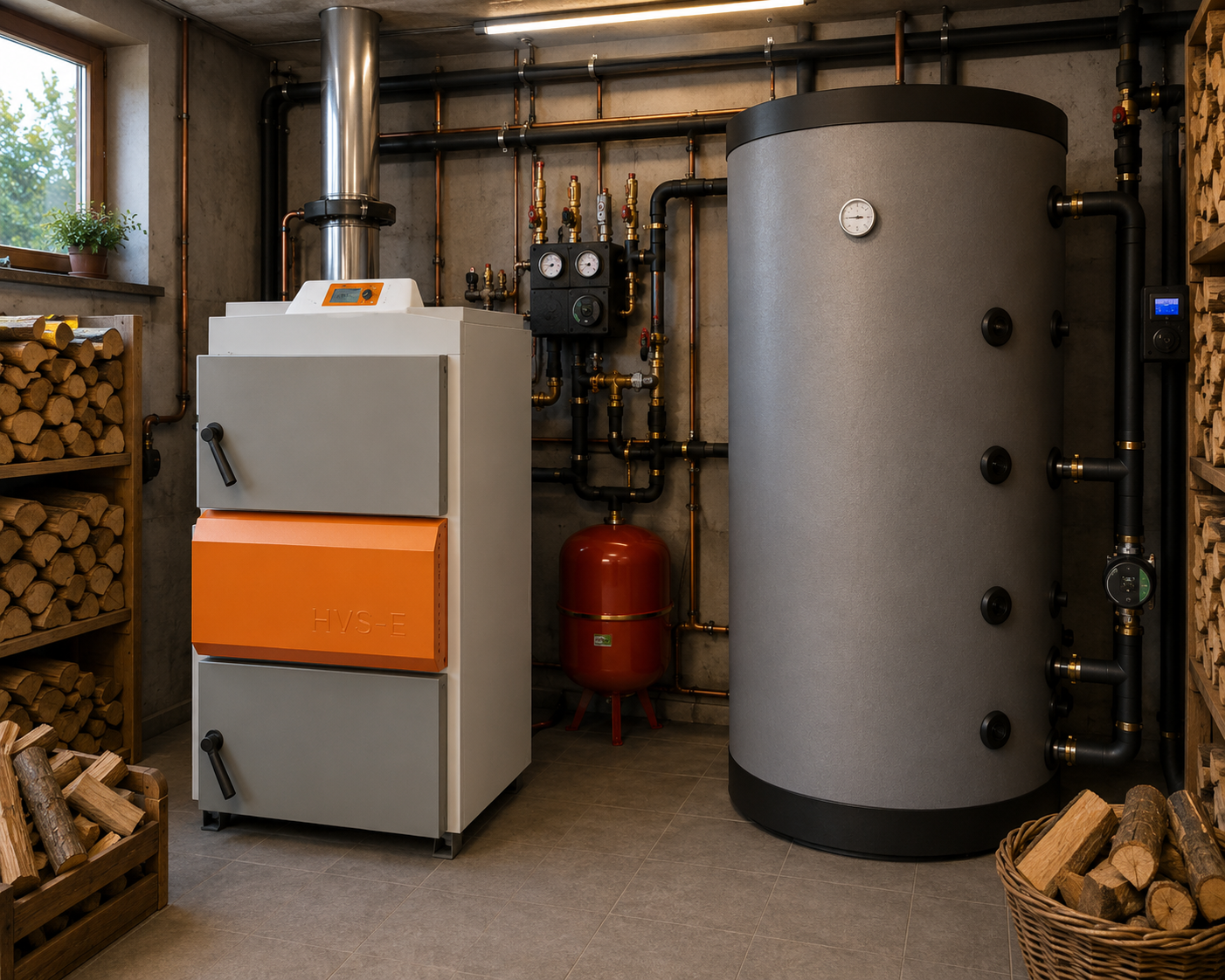Solarbayer HVS-E Wood Gasification Boiler