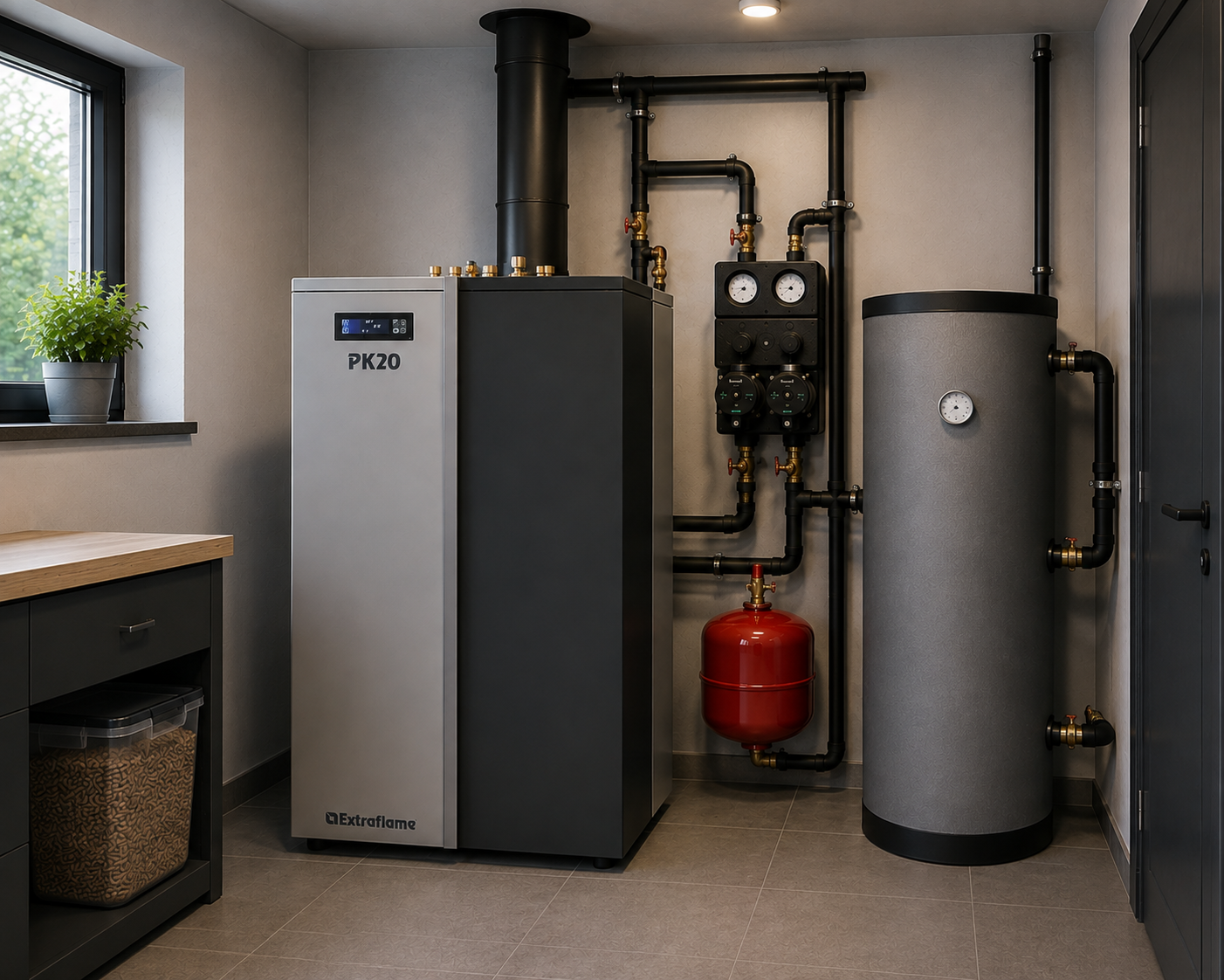 LaNordica Extraflame PK pellet boiler